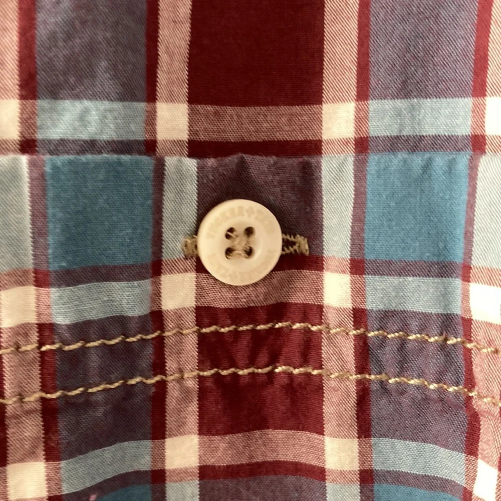 Tucker + Tate Plaid Long Sleeve Shirt Size M 8/10